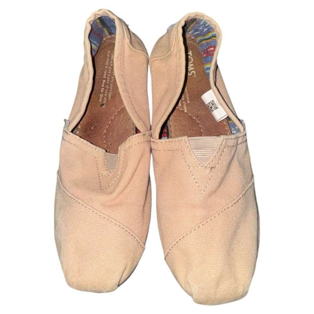 TOMS Canvas Women shoes size 6 - khaki/beige